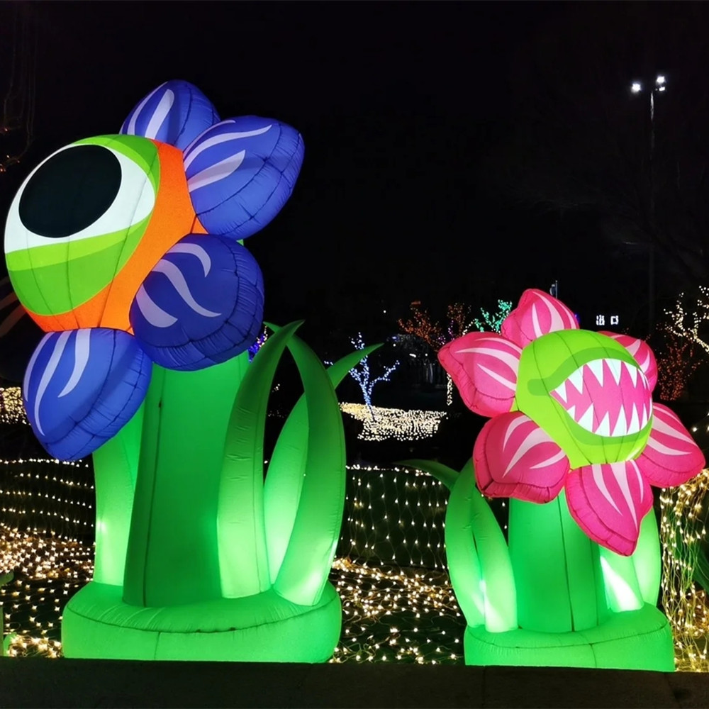 厂家直销大型充气花朵气模商场户外打卡宣传道具仿真模型牛津布