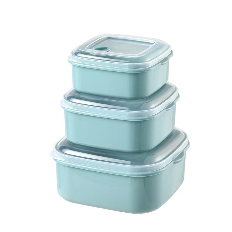 クロスボーダー三点セット保冷箱付き気孔付き電子レンジ弁当箱食品級果物保冷箱食品収納箱|undefined