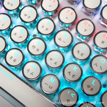 朋克键帽法文韩文俄文西班牙文泰文台湾注音文机械键盘圆形键帽