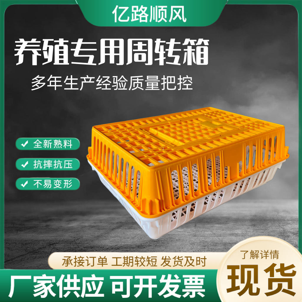 Los fabricantes suministran jaulas de plástico para pollos gruesos, pollos, patos, gansos, palomas y conejos.