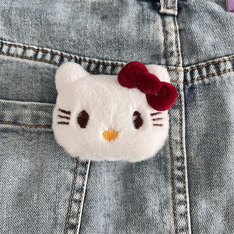樹脂製の蝶結びハローキティぬいぐるみアクセサリー漫画人形ブローチDIY服バッグ靴ヘアアクセサリー材料|undefined