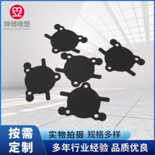 厂家定制模切剖切闭孔EPDM模切件 高回弹发泡EPDM背胶模切件