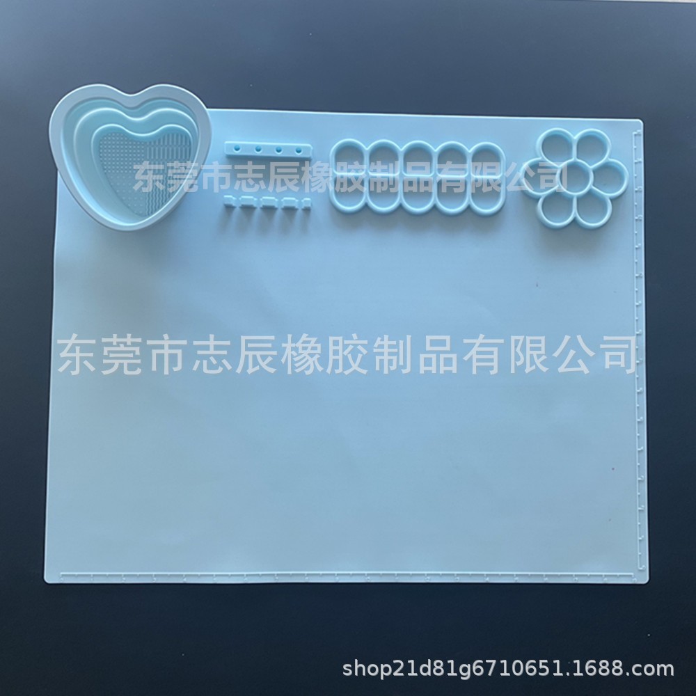 사랑 컵 그림 패드 블루