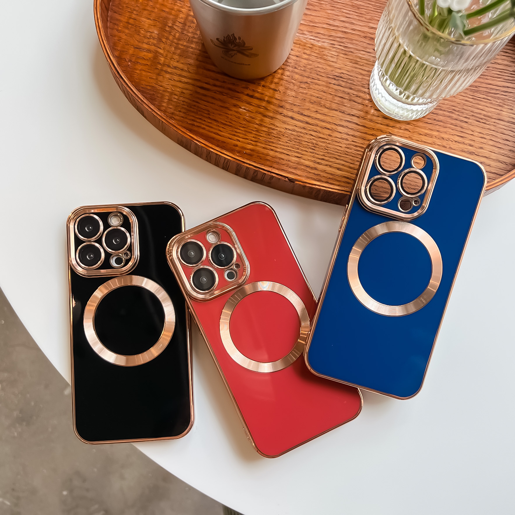 Title 9, Solid Color Electroplating Magnetic Pull Ribbon...