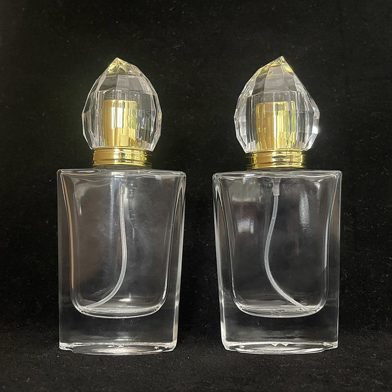 现货供应XB112-30ml高档水晶盖螺口玻璃香水瓶化妆品分装喷雾空瓶