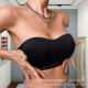 Cross-border Temu Explosive Women's Strapless Bra Cross Back Design Side Buckle Wireless Detachable Pad