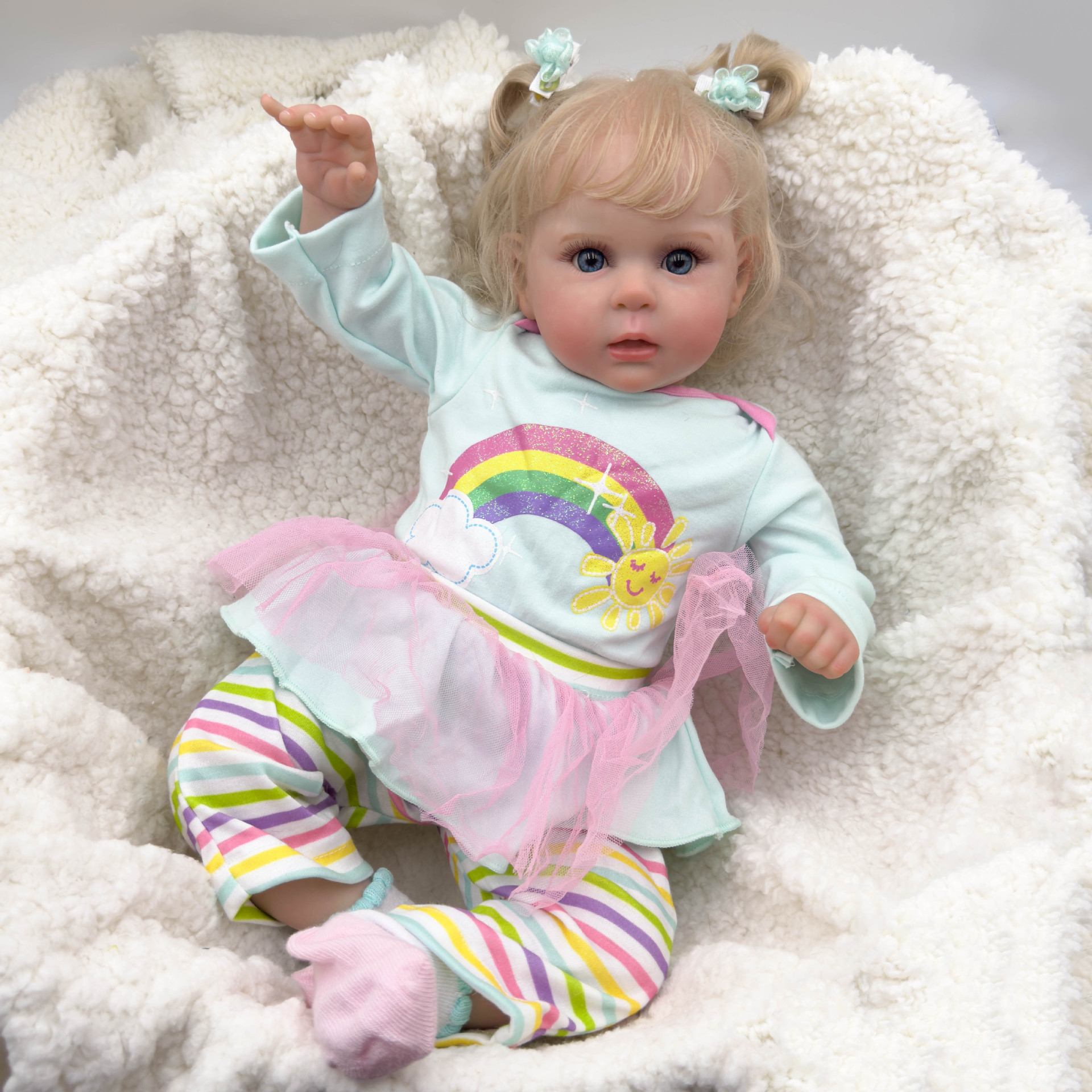Muñeca Bebé de Simulación 19 Pulgadas de Esmalte para Niños