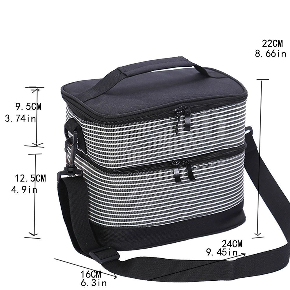 Warm thermal bag, capacious handheld lunch box, travel purse, direct factory sales