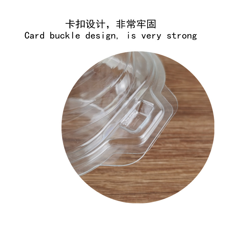 Cruz-frontera caja de embalaje de la torta de la taza única 2-pieza transparente ampolla hornear punto occidental huevo tarta muffin taza caja de embalaje