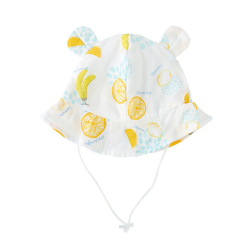 Baby Hat Spring and Autumn Thin Model Fisherman Hat Summer Cute Girls Baby Super Cute Sun Protection Hat Newborn Hat
