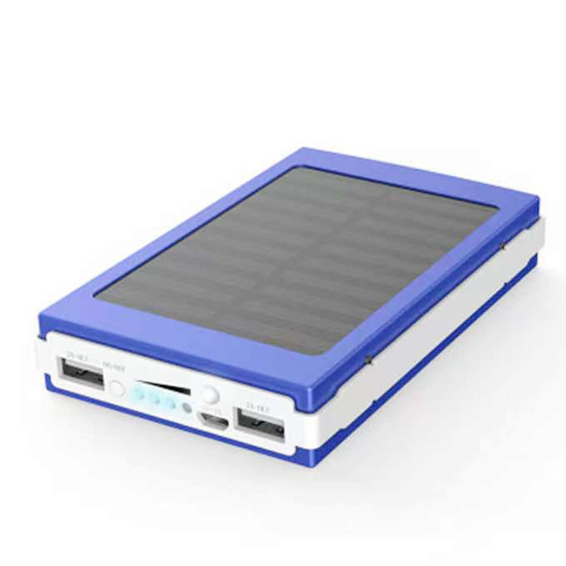 Fuente de alimentación solar portátil al aire libre viajar tesoro de carga solar de doble agujero compartido gran capacidad