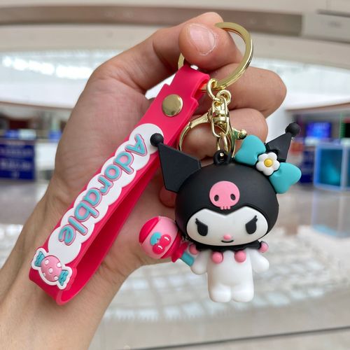 Sanrio Cherry Secret Keychain Cute Klomi School Bag Charms Car Keychain Small Gift Wholesale