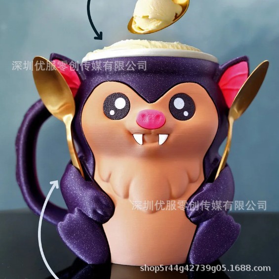 跨境新品 Bramble, the Bat Ice Pint Holder 蝙蝠冰激凌杯品脱架|undefined