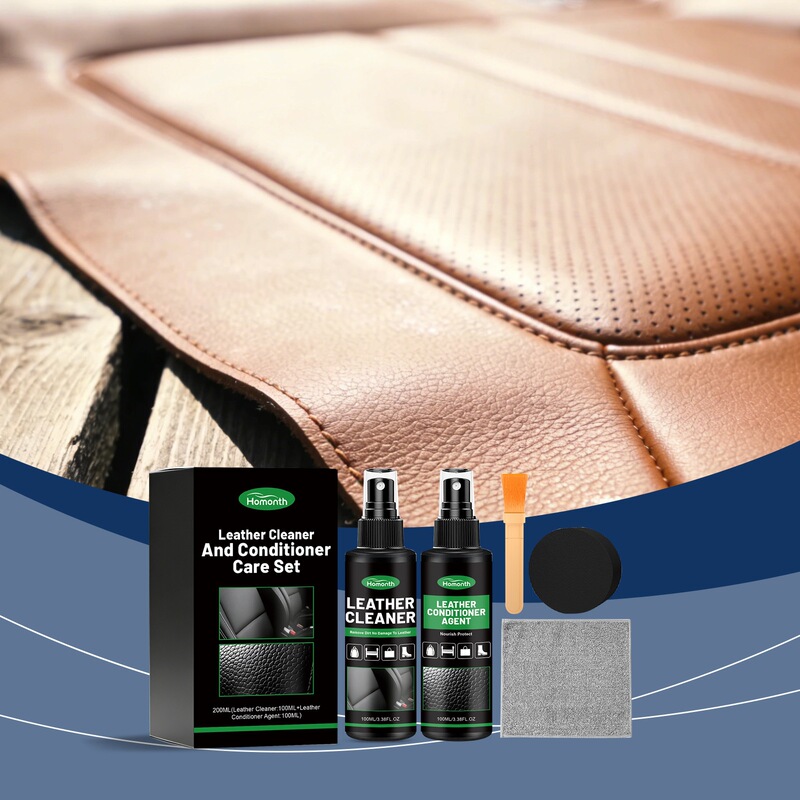 Homonth Leather Cleaning and Care Set Daily Household Leather Furniture Waterproof Maintenance and Cleaning Care