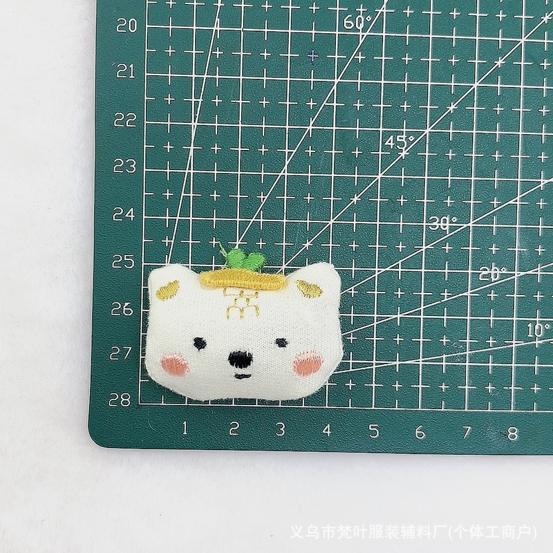 韓国漫画生地手作りウサギクマ子犬綿とリネン素材の装飾品装飾アクセサリー衣類アクセサリー|undefined