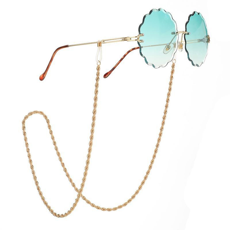 Alloy Material Casual Simple Style Solid Color Alloy Women's Glasses Chain