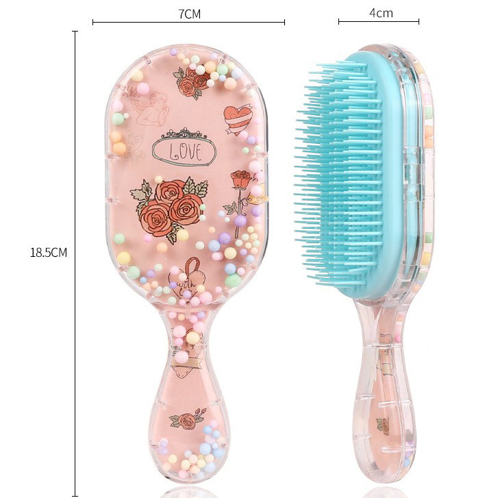 Pein de dibujos animados transfronterizos personalizados cuadrados portátiles impresión transparente arco iris masaje fluido bolsa de aire estudiante