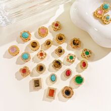 �����~�18K�����Ȼ�G��ʯ�U�Վ׺�DIY�Ʒ�������ɫ���¸����