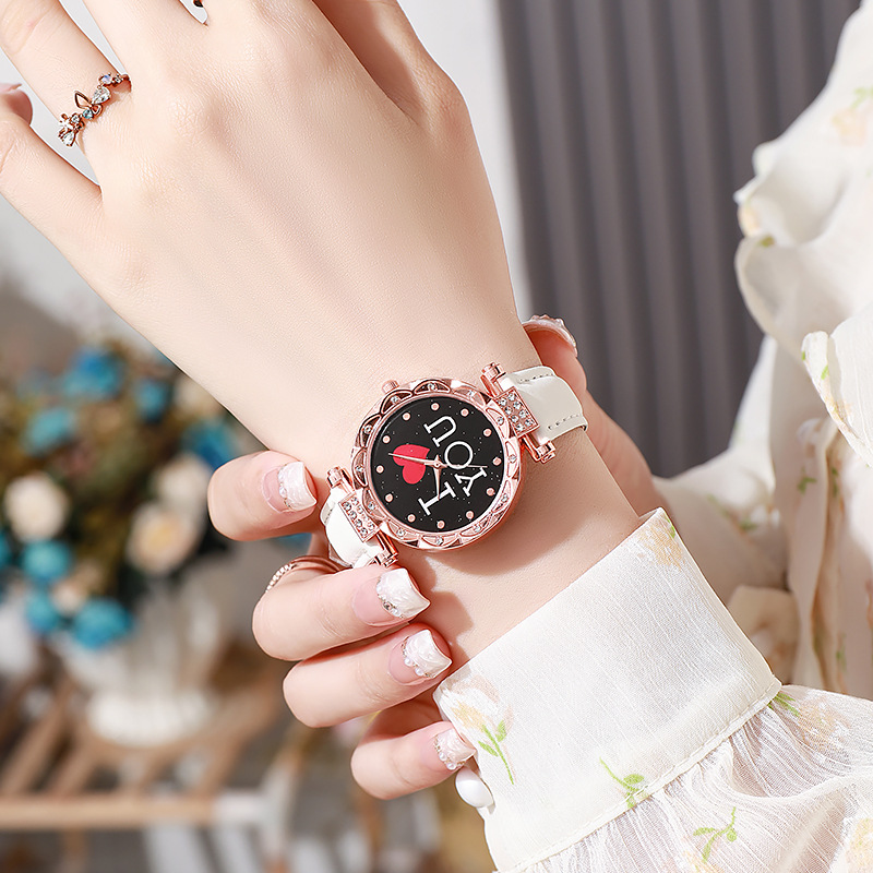 Versión coreana del reloj de mujer casual simple regalo de personalidad de moda reloj electrónico de cuarzo femenino al por mayor de una pieza