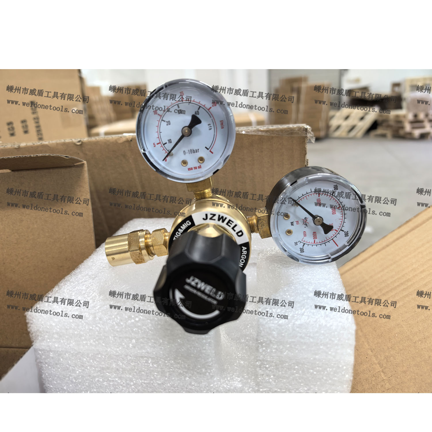 美式轻巧型AR CO2全铜气表CGA580减压器  亚马逊减压器