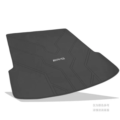 Suitable for 26 Models of Mercedes-Benz Amg Gt50 Trunk Mats, Amg Gt50 Gt53 Gt63 Special Leather Trunk Mats (Trunk Mat) - super-migration-leather-classic-black-amg-embroidered-white-label-mercedes-benz-amg-gt