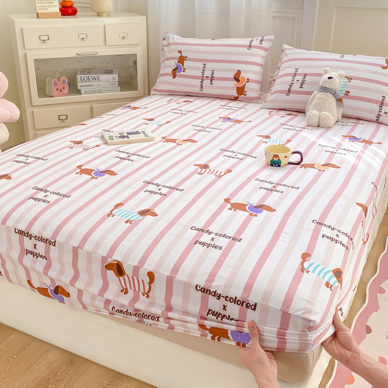 Madre y bebé dormir desnudo clase A cama de una sola pieza cama de algodón puro cubierta de cama de algodón lavado con agua cama de algodón cama de tres piezas