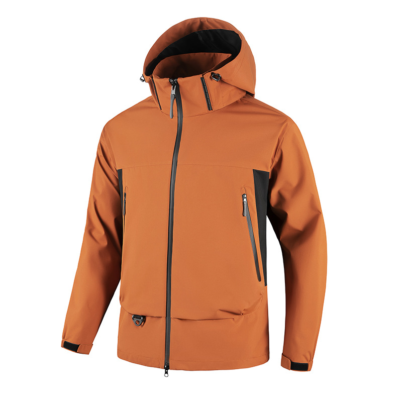 Chaqueta de asalto de tendencia para hombres y mujeres primavera y otoño al aire libre desmontable chaqueta casual con capuz chaqueta impermeable para hombres