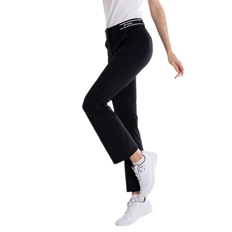 Quần golf nữ ống loe PGM phiên bản Hàn Quốc, thiết kế micro loe tôn dáng — KUZ174-Quần trắng [Micro loe/mỏng/cao], KUZ174-Quần đen [Micro loe/mỏng/cao]