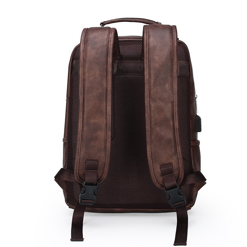 Men's casual single double shoulder men's backpack, fashionable and popular travel backpack_voghion.com