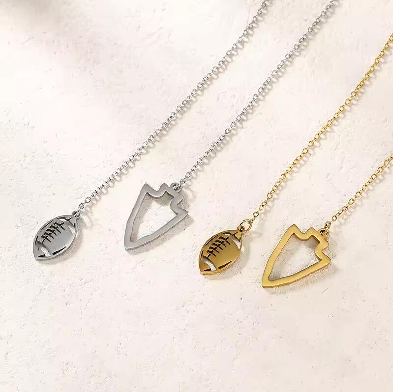 Halskette aus Edelstahl mit American-Football-Motiv, hohl, Sportmotiv, farbecht, Geschenk für Jungen_voghion.com