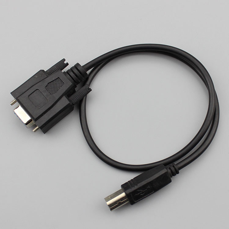 DB 9P TO USB BM 串口线DB9打印机线COM串口线rs232线转B公