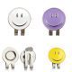 Golf Hat Clip Green Fork Magnetic Combination Club High-end Metal Hat Clip Ball Label Smiley Gift Making