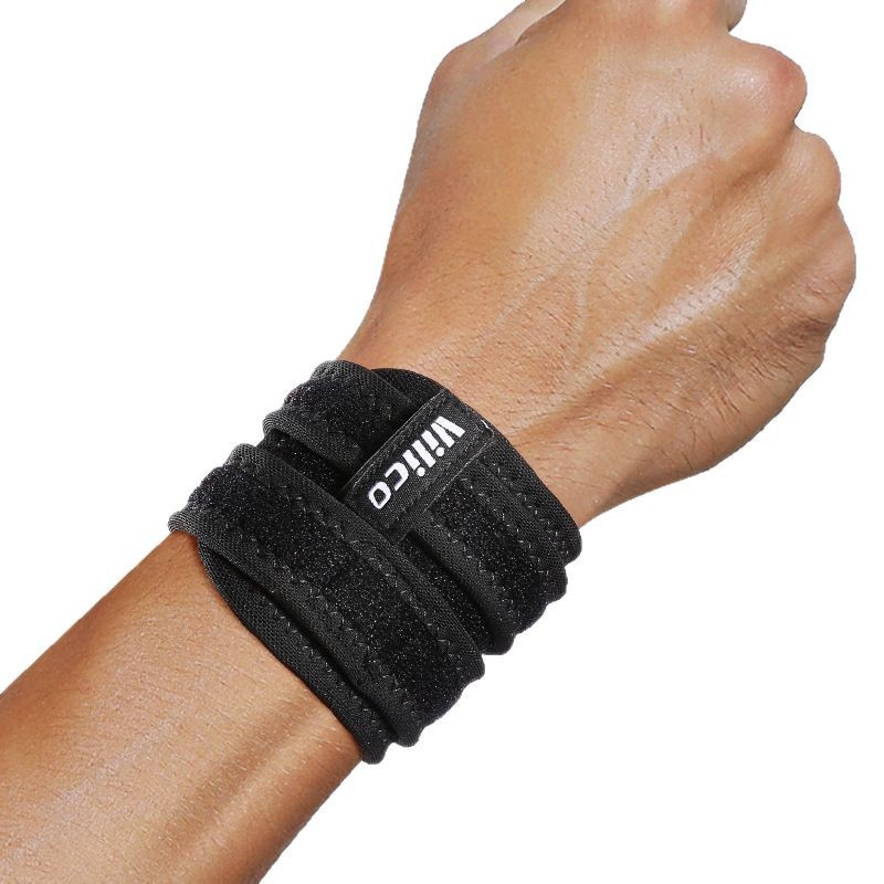 Vilico hombres y mujeres de baloncesto al aire libre fitness deportes bobinado pulsera presión transpirable cómodo humedad wicking equipo de protección