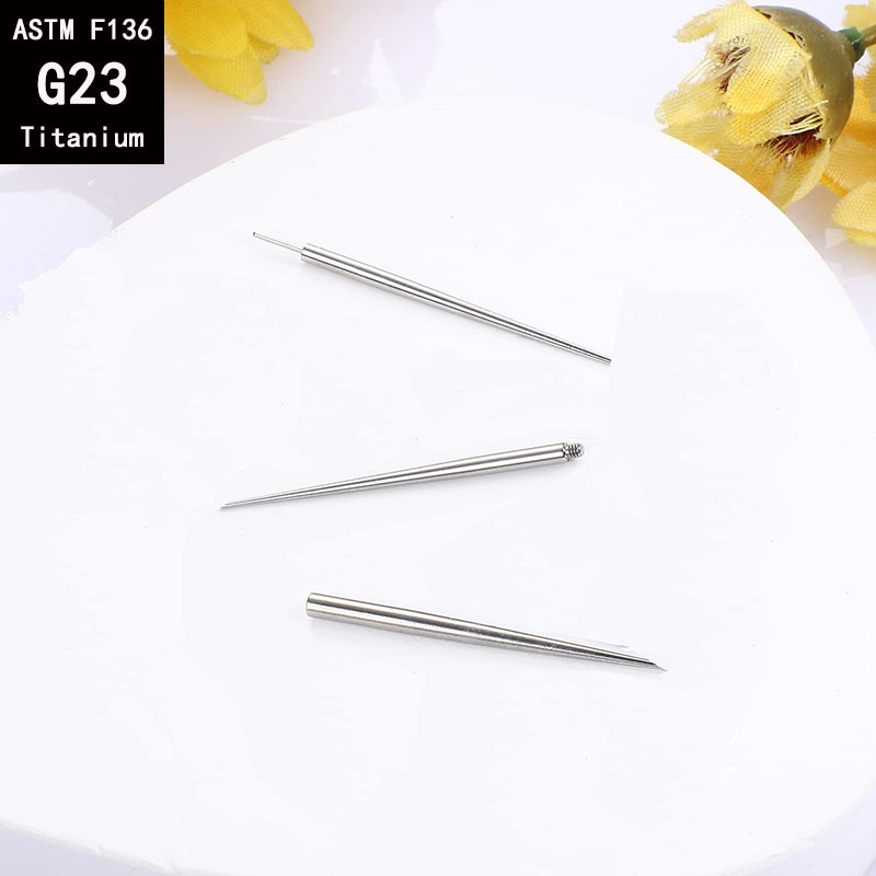 G23 Titanium Guide Needle Internal External Thread Straight Plug-In Piercing Tool F136 Alloy Rod detail image 8