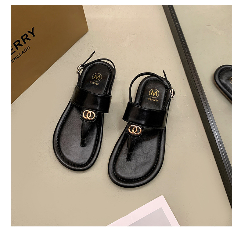 Sommer Neue Net Rot Retro Flip Flop Sandalen Frauen S Ins Trendy Nische Design Sinn Meer Flache Strand Schuhe_voghion.com