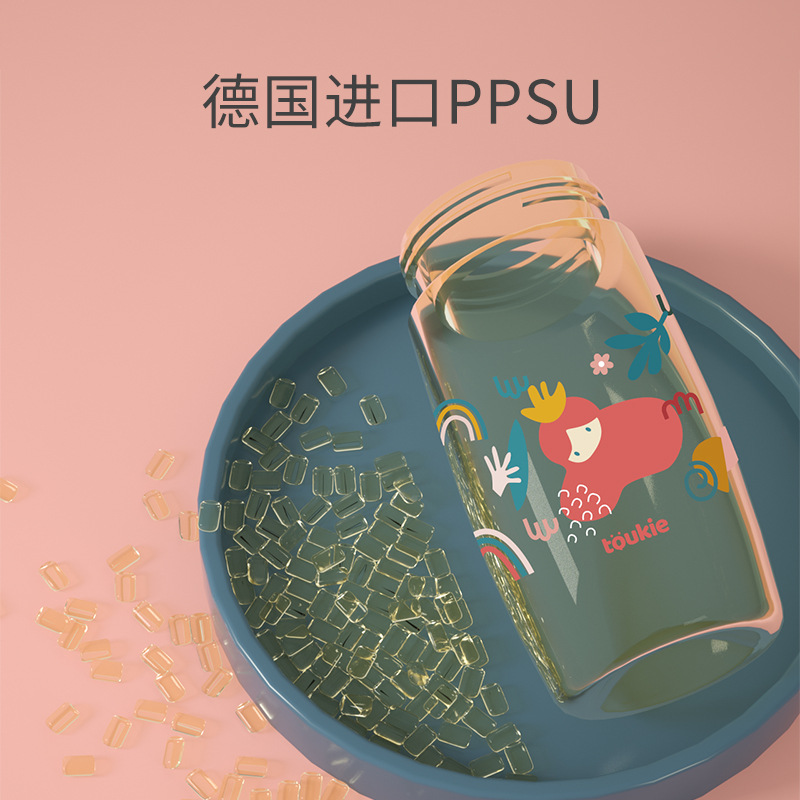 Taza de agua PPSU para niños taza de bebida para bebés taza de entrenamiento taza de paja de jardín de infantes a prueba de fugas para bebés OEM