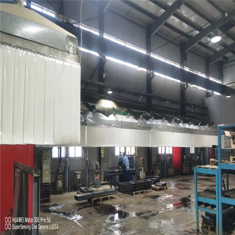 Customized Exhaust Hood, Soft Curtain, Industrial Waste Gas Dust Removal, Exhaust Air Collection Hood, Curtain Leather Pipe Suction Hood, Hanging Leather Curtain