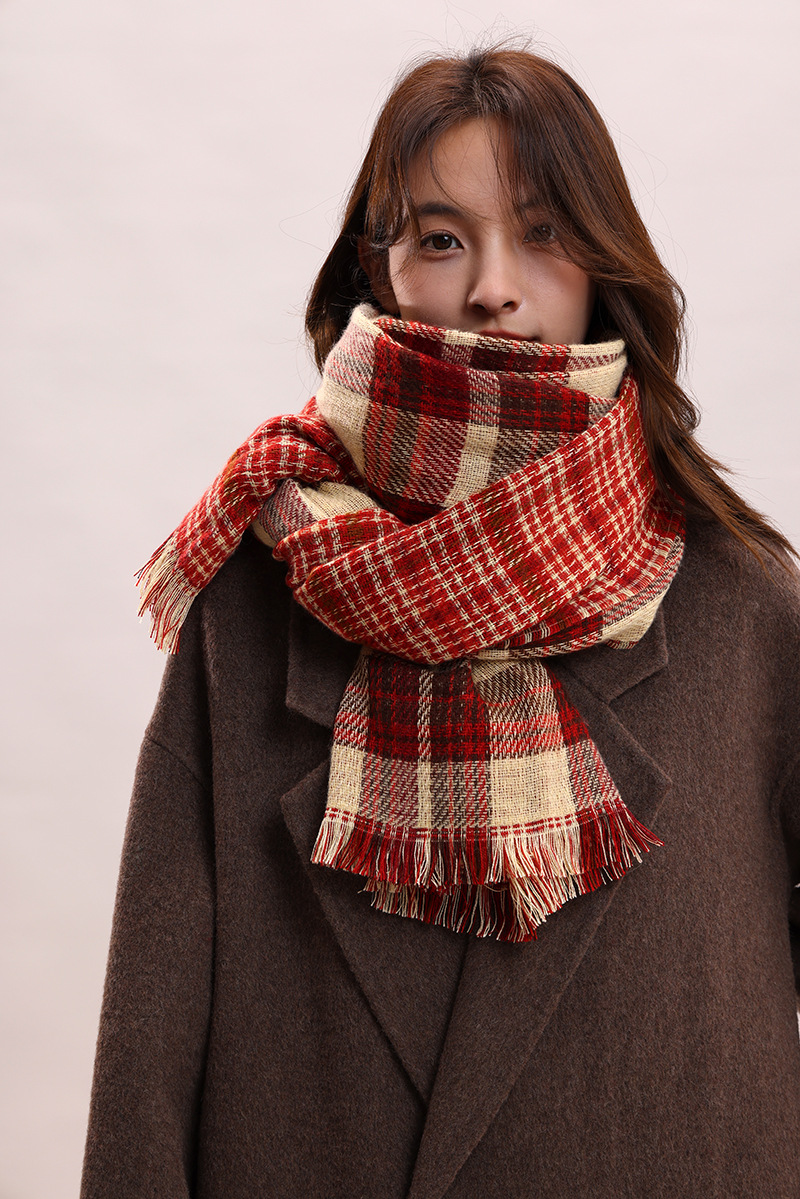 Couple Winter Thickened Versatile Student Giving Boyfriend Birthday Gift 2024 New High end Luxury Scarf_voghion.com