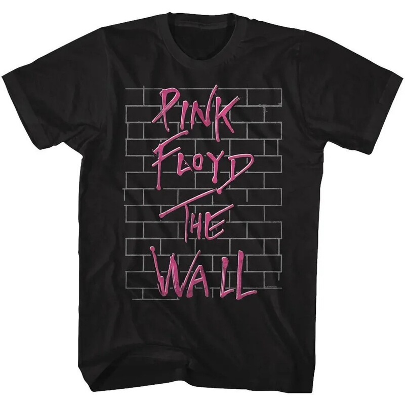 Pink Floyd's Wall Classic Rock Black T-Shirt Top Vintage Oversized Cotton Men's T-Shirt Women's Crew Neck T-Shirt Pink Floyd's Wall Classic Rock Black T-Shirt Top Vintage Oversized Cotton Men's T-Shirt Women's Crew Neck T-Shirt