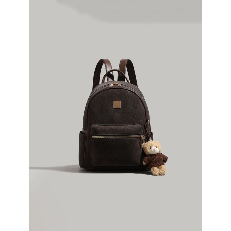 Retro Casual Fashion Large Capacity Backpack for Women 2026 New Korean Style School Bag Student Commuting Travel Backpack Retro Casual Fashion Large Capacity Backpack for Women 2026 New Korean Style School Bag Student Commuting Travel Backpack