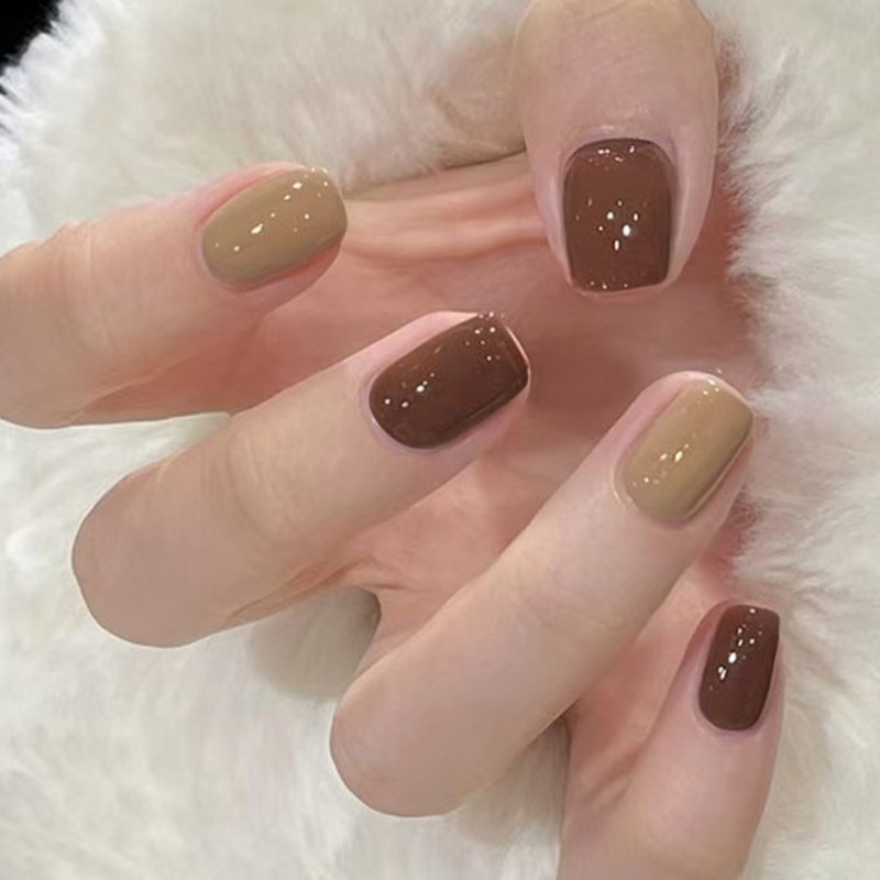 Autumn and Winter Atmosphere Mocha Brown, Gentle Elegant, Whitening and Versatile 30-Piece Wearable Nail Patches Autumn and Winter Atmosphere Mocha Brown, Gentle Elegant, Whitening and Versatile 30-Piece Wearable Nail Patches