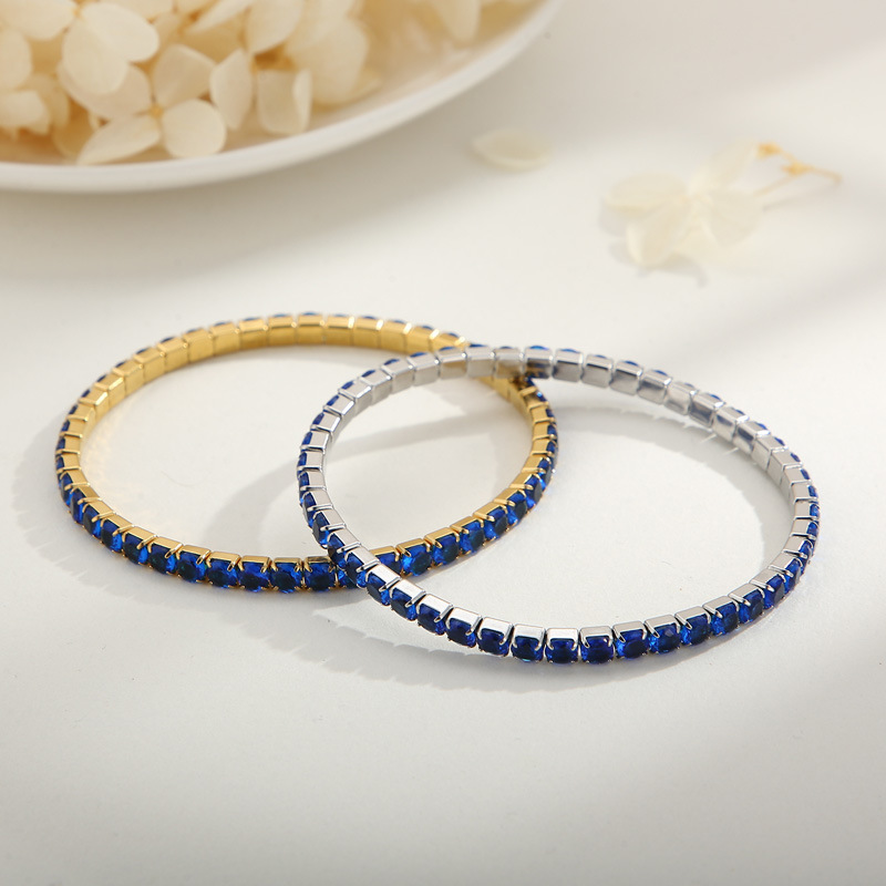 Elegant Solid Color Glass Plating Women's Bracelets display picture 1