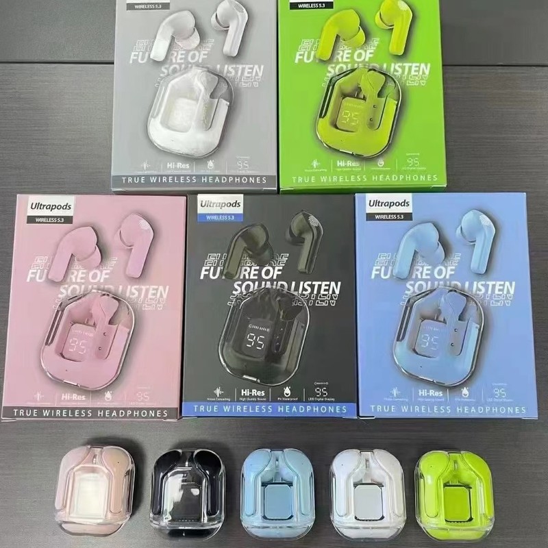 air39 Bluetoothイヤホン インイヤー型 HK6 デジタルディスプレイ ゲーミング スポーツ 透明 第二世代 ワイヤレスBluetoothイヤホン 5.3|undefined