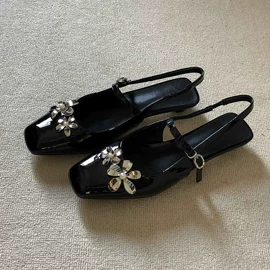 厚底拖鞋;女式皮靴;平底拖鞋