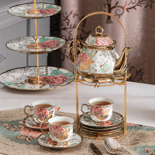 20-Piece European-Style Tea Set Ceramic Coffee Cup Tea Cup English Afternoon Tea Set