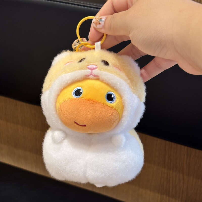 本物のスポット DuoAi Capybara Lulu 周辺ぬいぐるみ面白いスクールバッグバッグペンダントキーホルダー人形ギフト|undefined