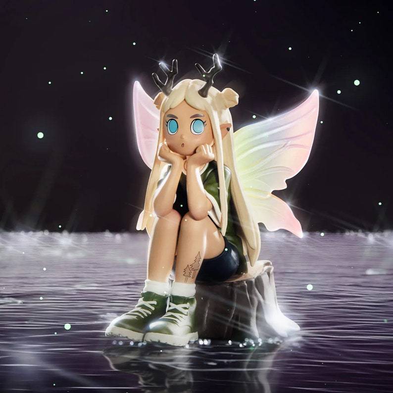 Popmart Peach Riot Punk Fairy Figurine Popmart Peach Riot Punk Fairy Figurine