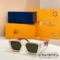 Transparent purple frame gray lenses