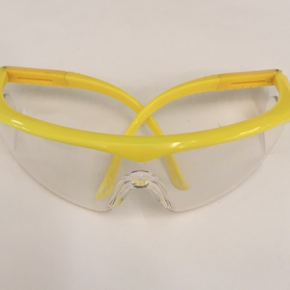 大框劳保眼镜 防冲击护目镜 户外 防尘防沙防虫 黄框劳保镜