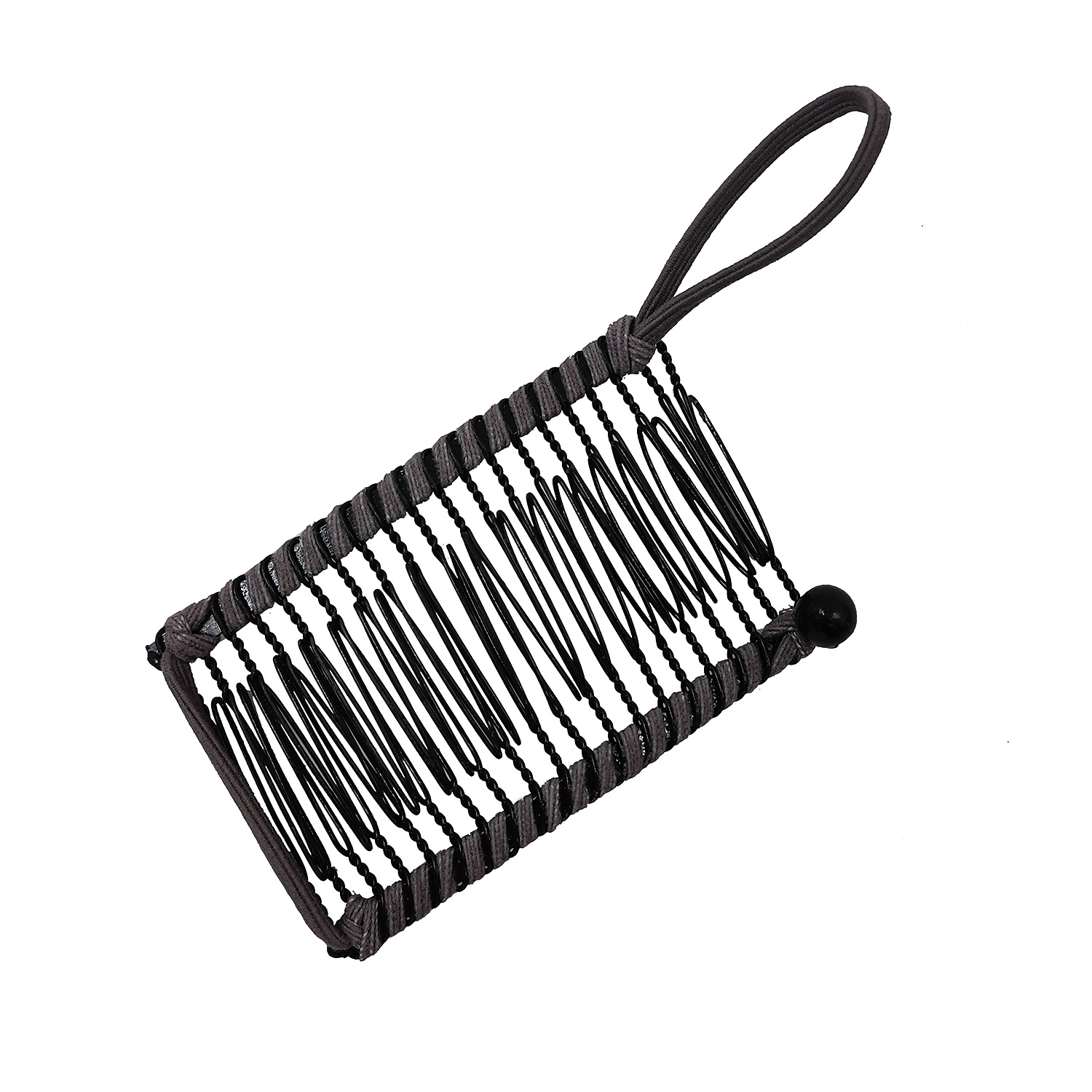 Elegant Solid Color Metal Insert Comb display picture 3